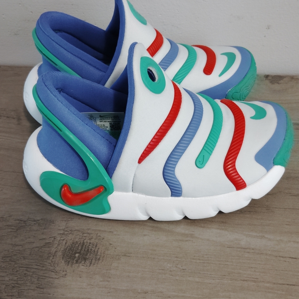 Nike Kids Slip-On Shoes - Blue, Red, Green